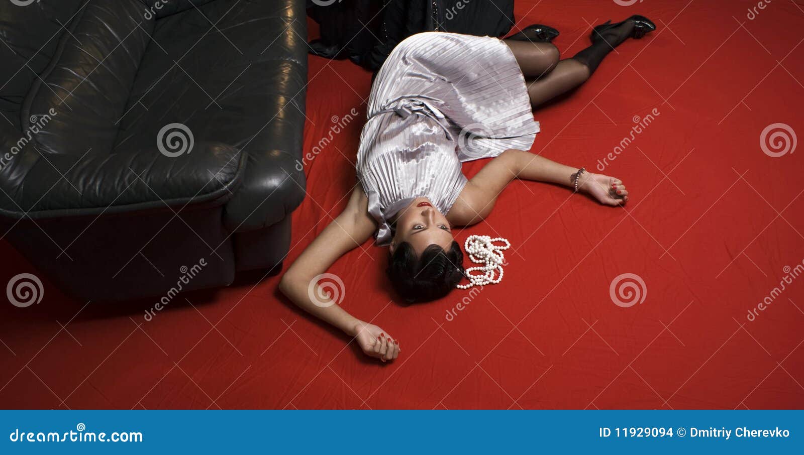 Dead Woman Lying On The Floor Stock Images - Image: 11929094