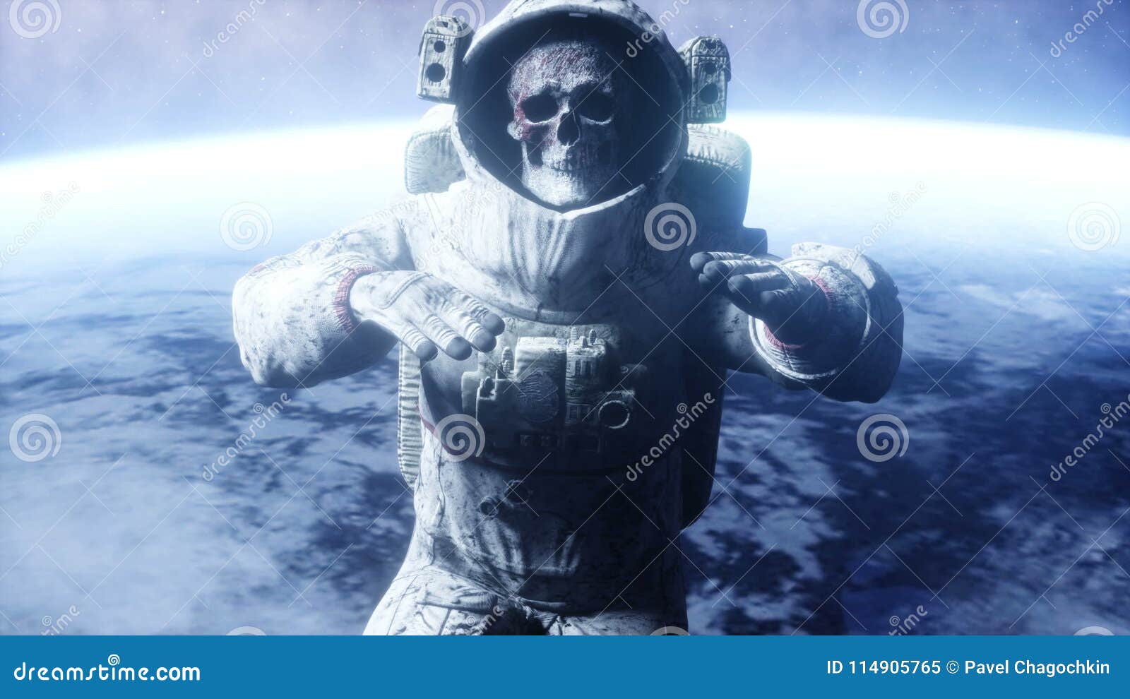 People floating in space. Cadavers, dead bodies in outer space. 3d  rendering Stock Photo - Alamy
