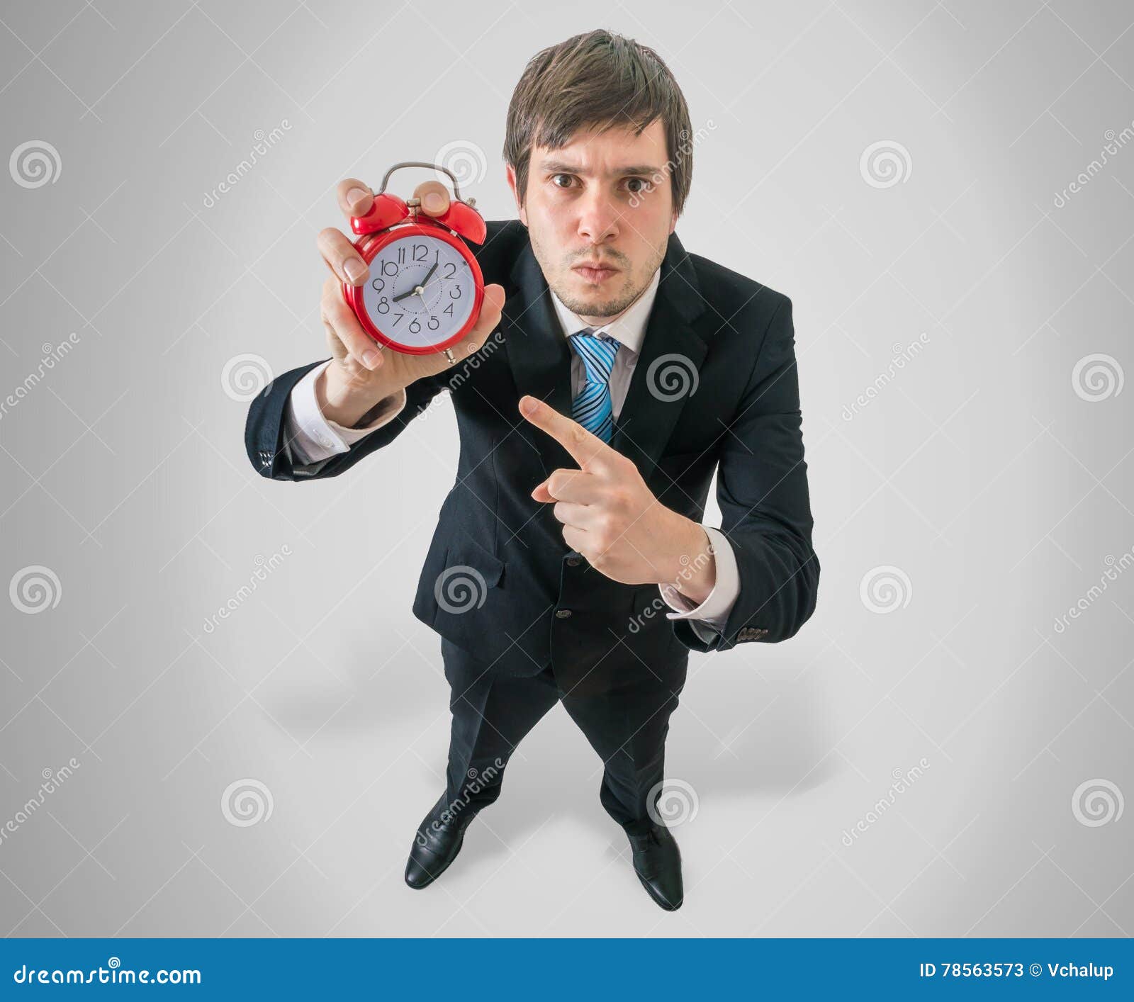 Deadline Concept. Angry Boss is Showing Clock Stock Image Image of clock, show 78563573