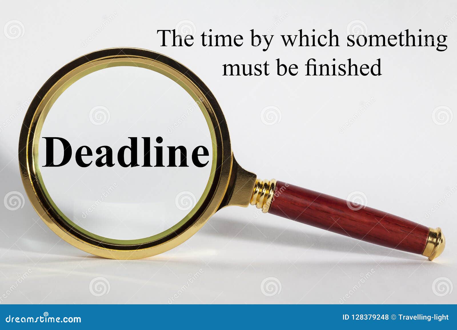 Deadline Concept and Definition Stock Photo Image of concept