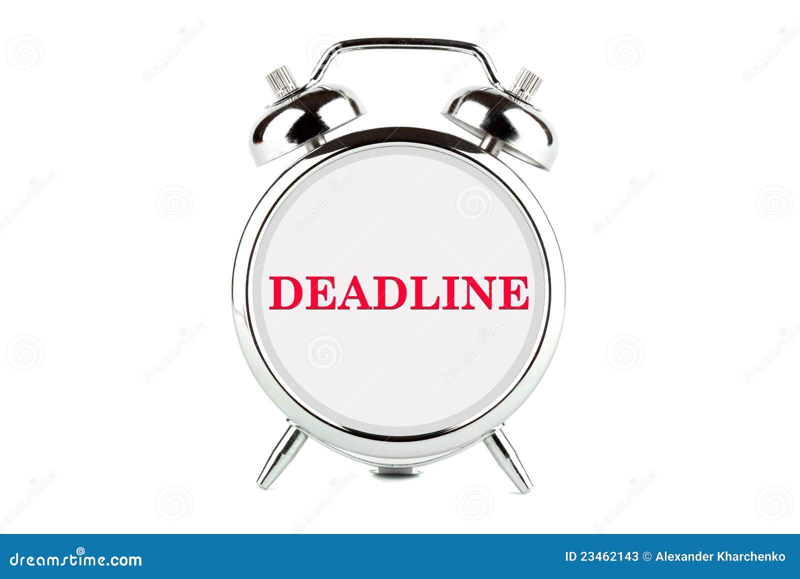deadline word on the alarm clock