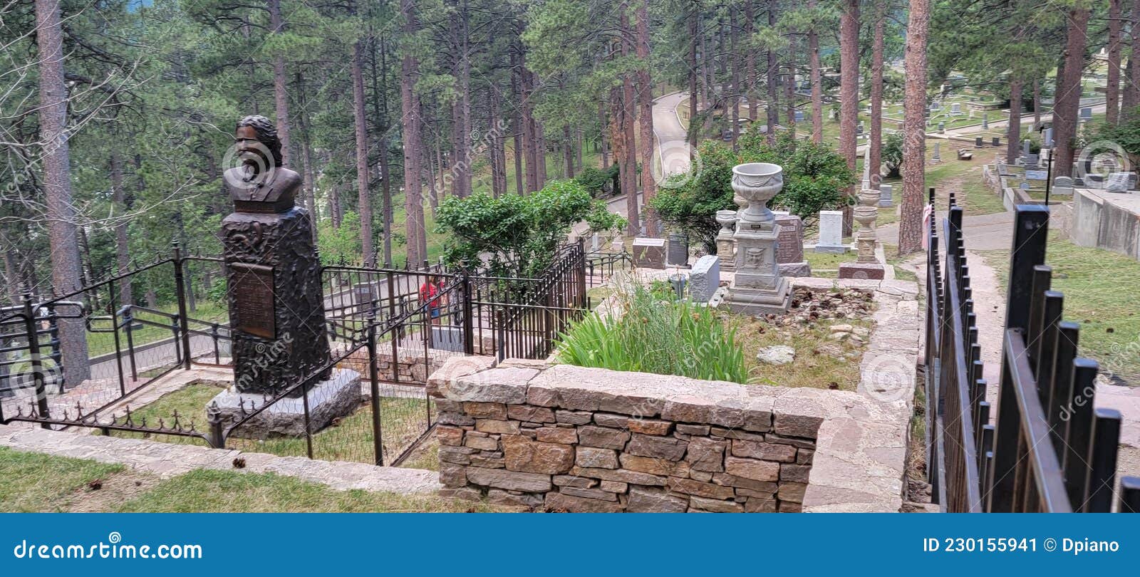Deadwood Cemetery South Dakota Editorial Photo Image of grave, south