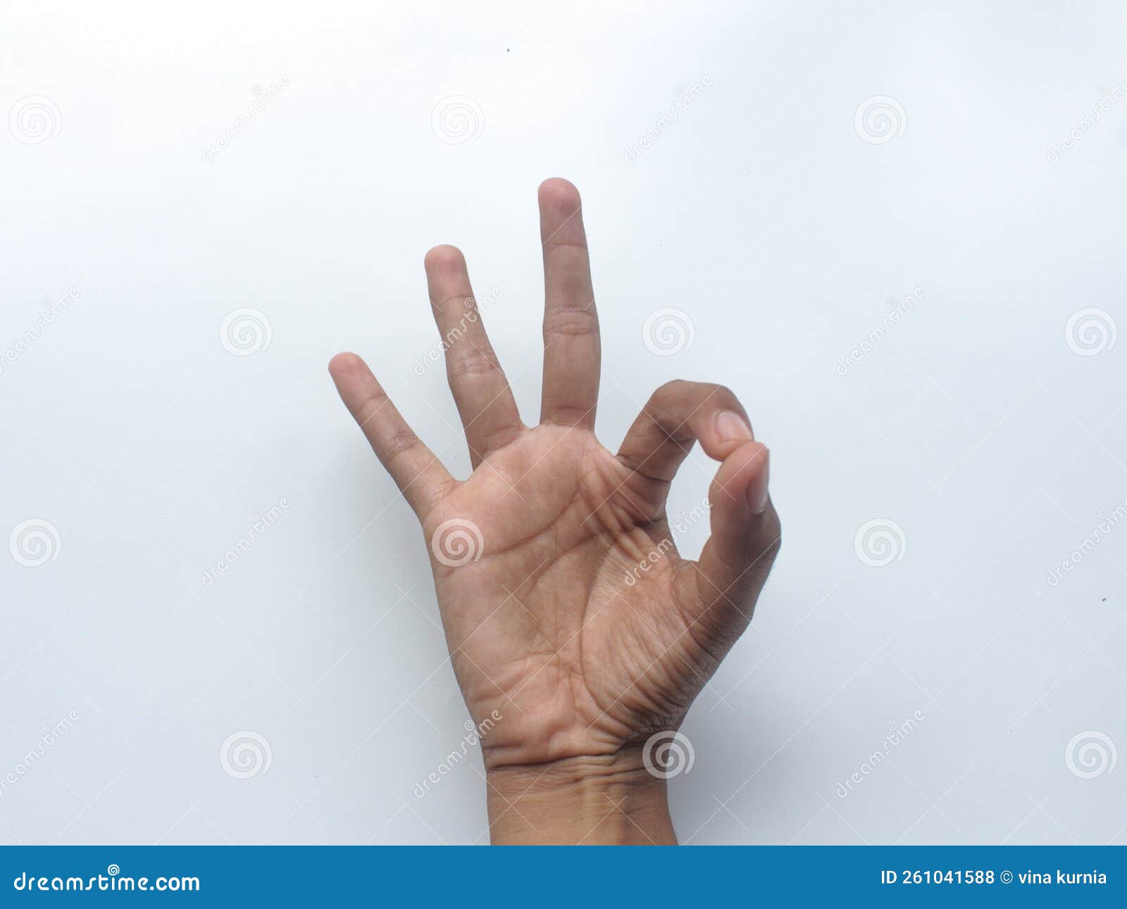 Deaf Mute Hand Language on White Learn the Alphabet, Deafmute
