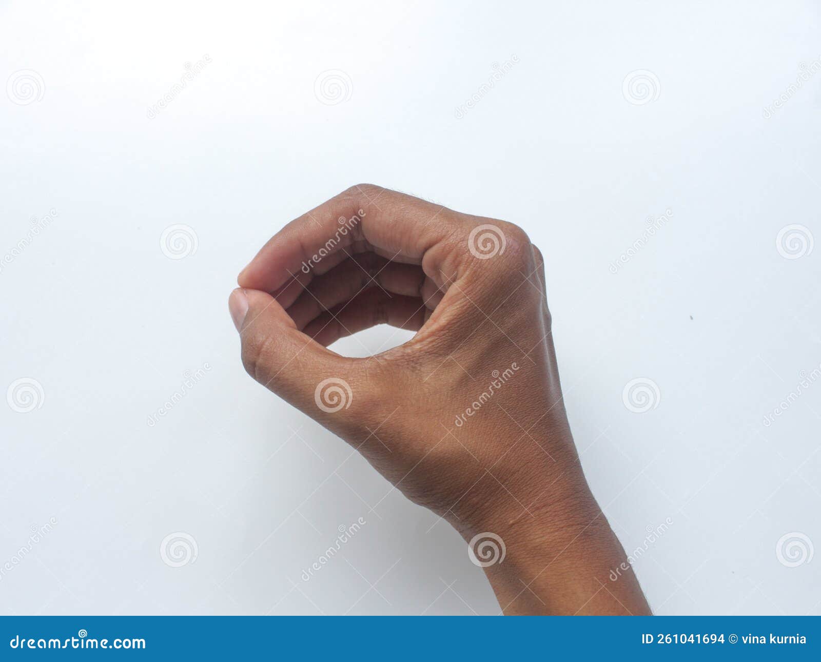 Deaf Mute Hand Language on White Learn the Alphabet, Deafmute