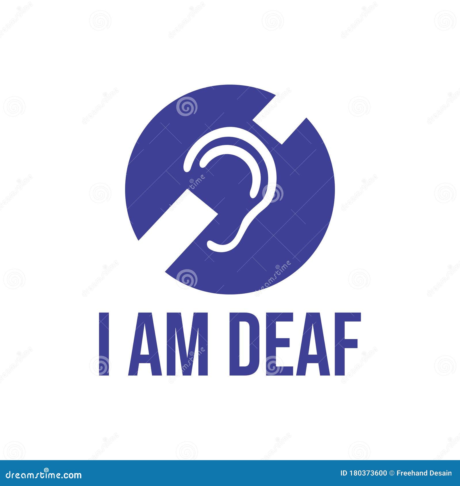 deaf sign   illlustration