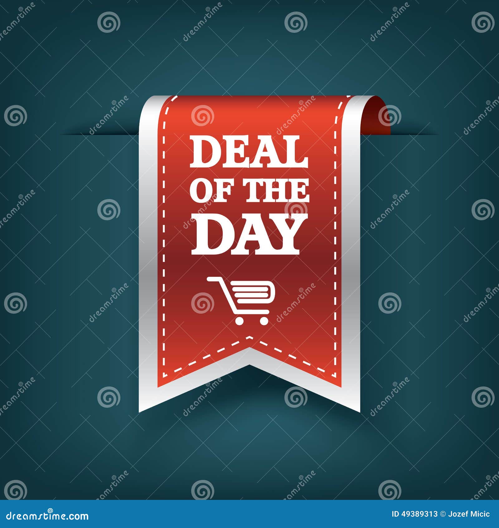 Red Yellow Tag Deal Day Stock Vector (Royalty Free) 1036986823