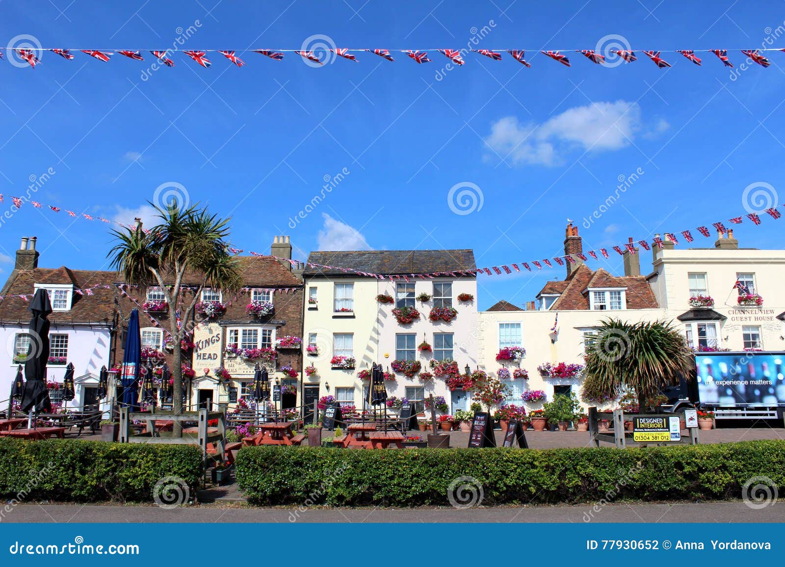 Aerial Seaside View Of Deal Town, Kent, UK Stock Photo, Picture and Royalty  Free Image. Image 121897698.