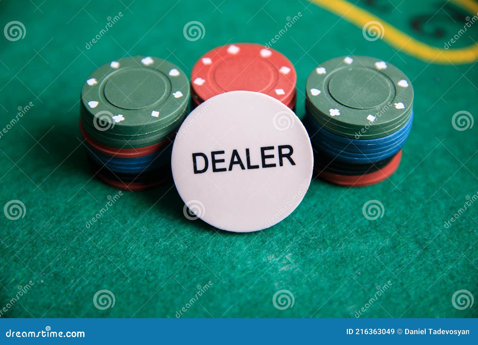 Dealer with poker chips stock image. Image of risk, pile 216363049