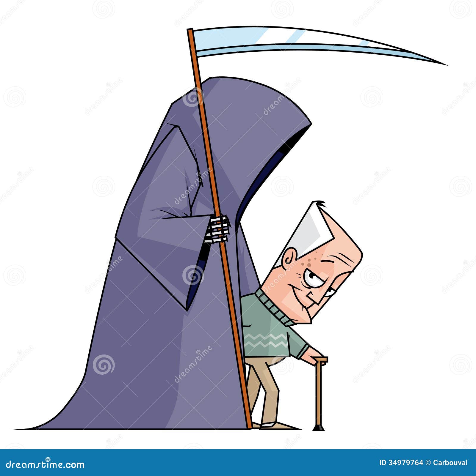 Death stock illustration. Illustration of body, sickle - 34979764