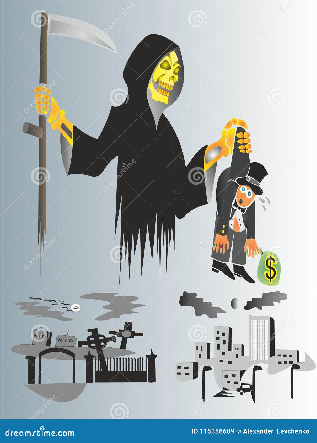 death comes to visit all living beings