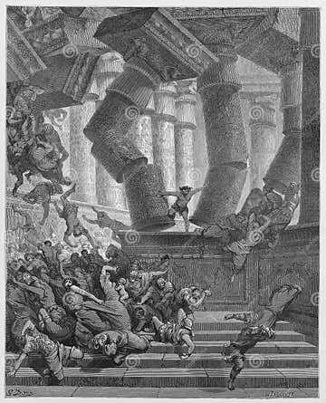 The death of Samson editorial photo. Illustration of representation ...