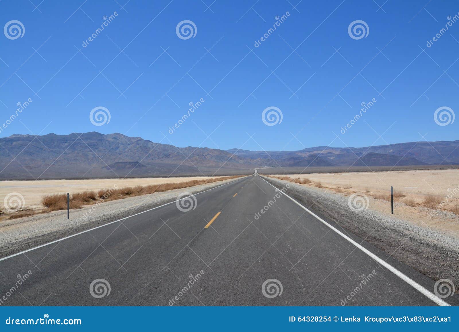 Death Valley National Park and Death Valley Road Stock Photo - Image of ...