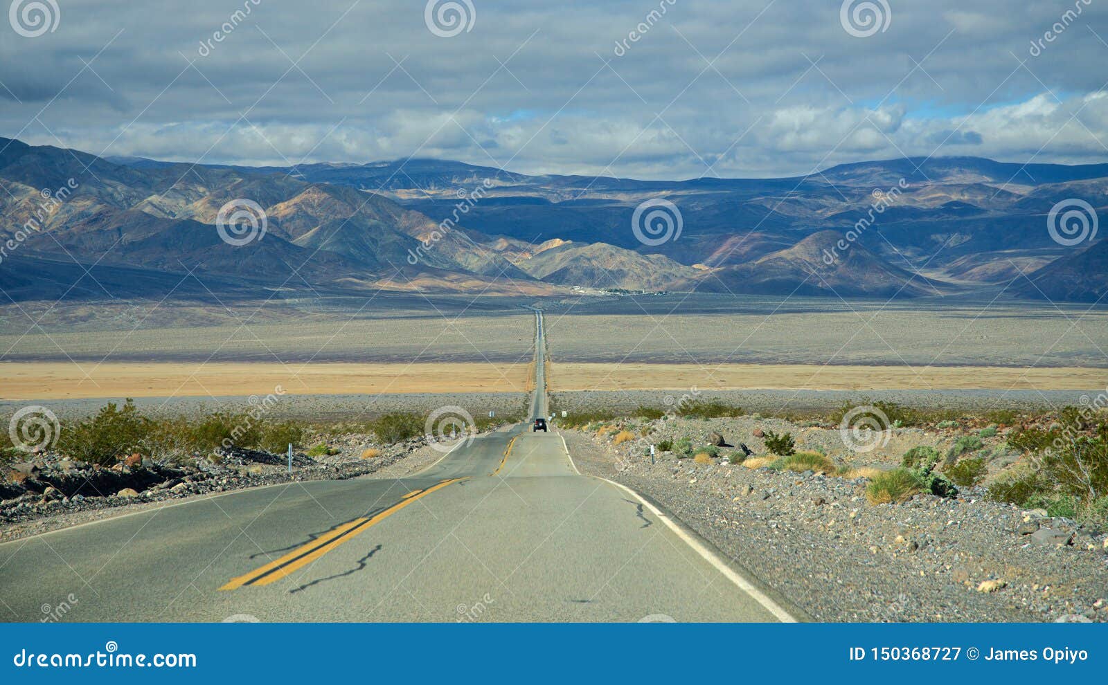 Death Valley National Park - Desolate Road Stock Image - Image of ...