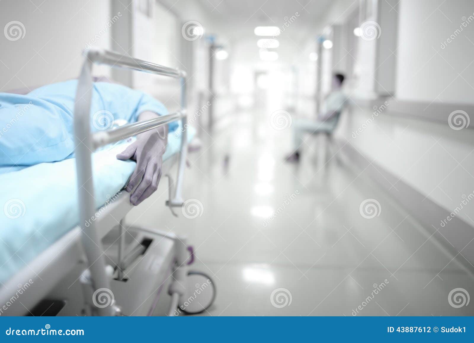 Death and Waiting in the Hospital Corridor Stock Photo - Image of ...