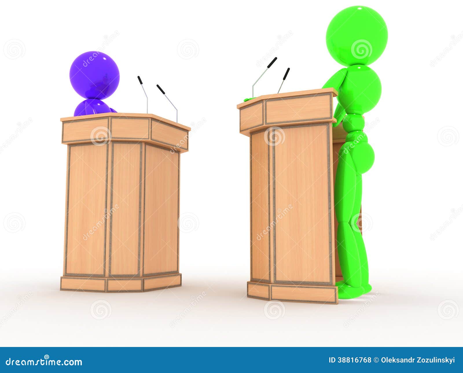 Debate People in the Stands #3 Stock Illustration - Illustration of