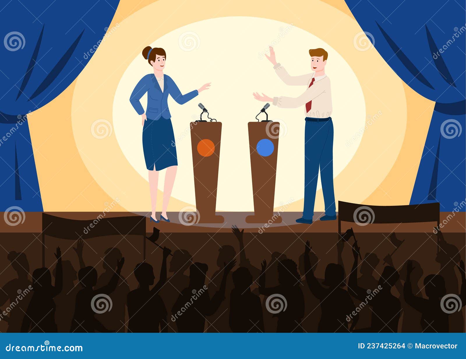 Politicians Participating In Political Debate Concept Business Team