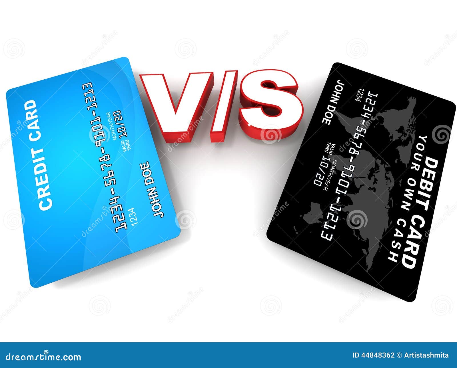 debit-versus-credit-card-stock-illustration-illustration-of-concept