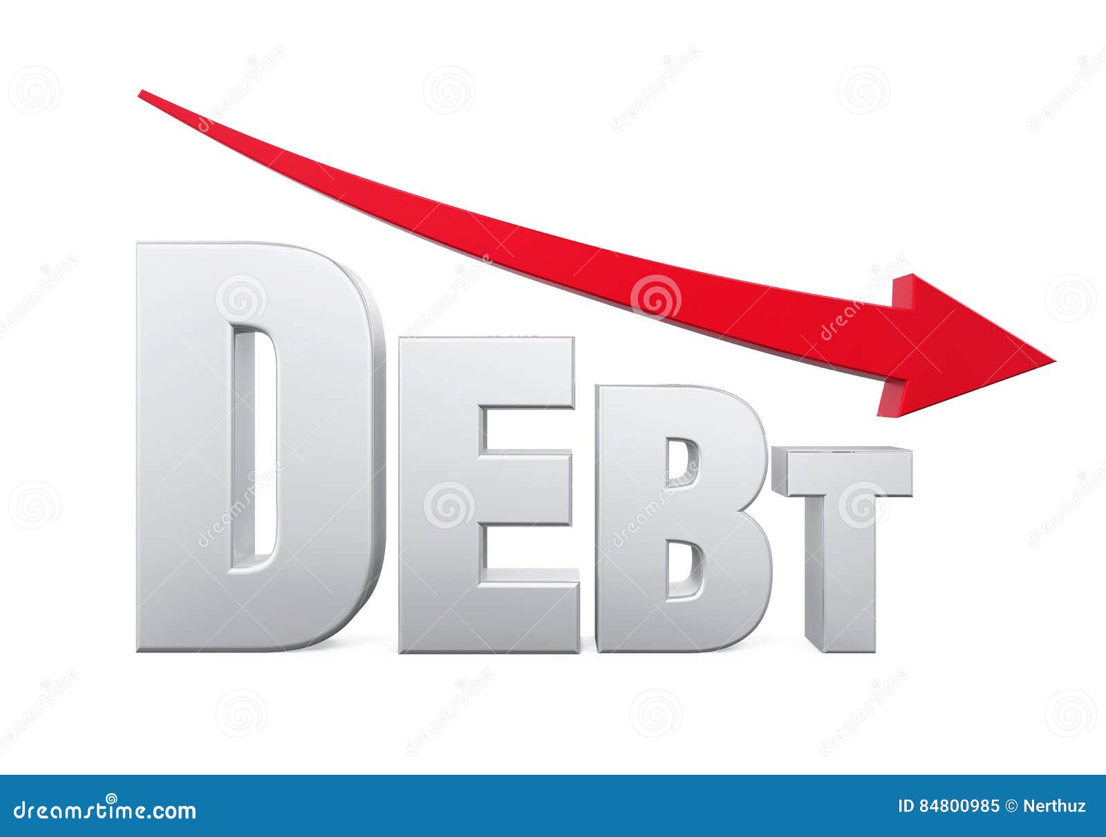 Debt Reduction Concept stock illustration. Illustration of financial