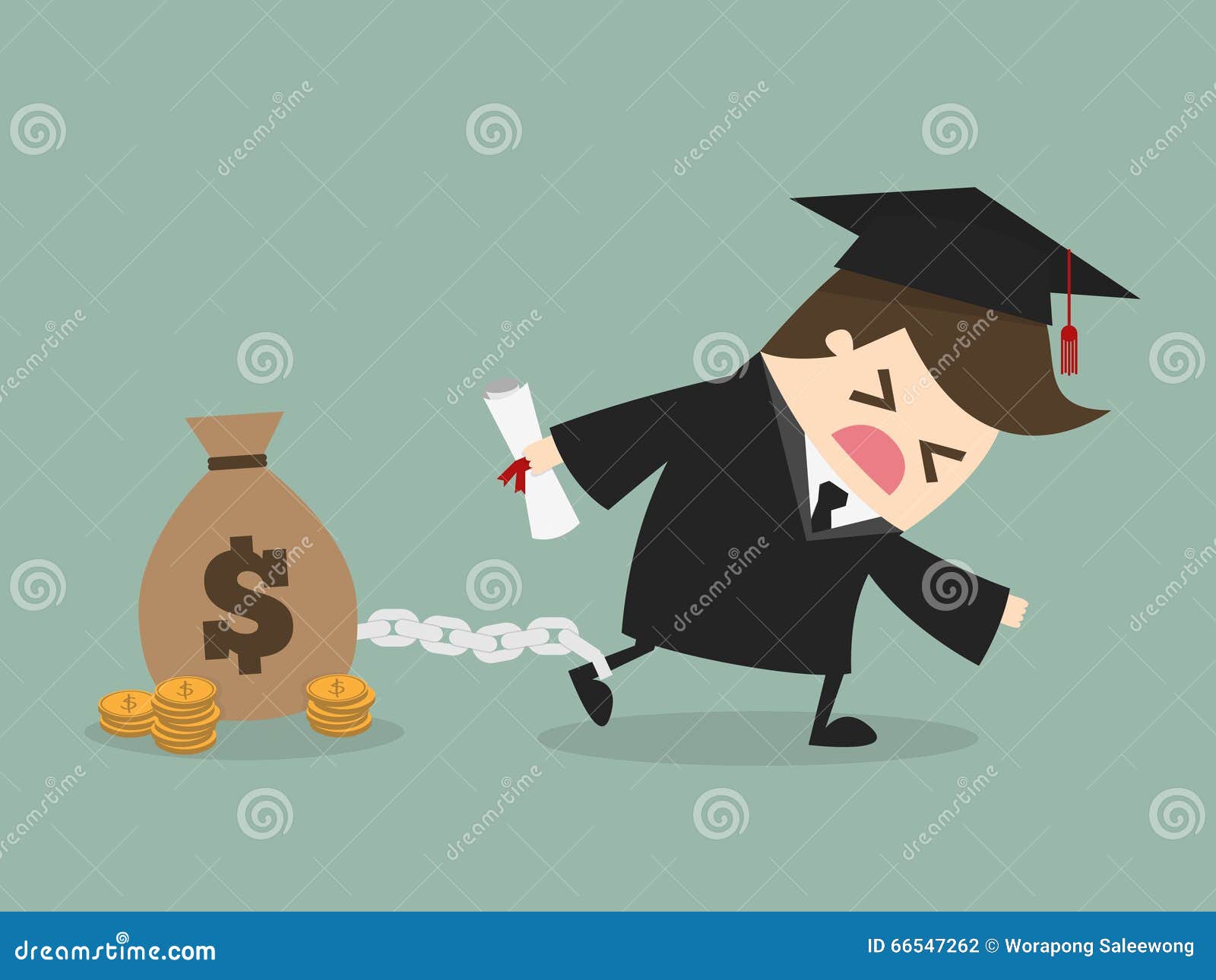 Debt stock vector. Illustration of obligation, concept - 66547262