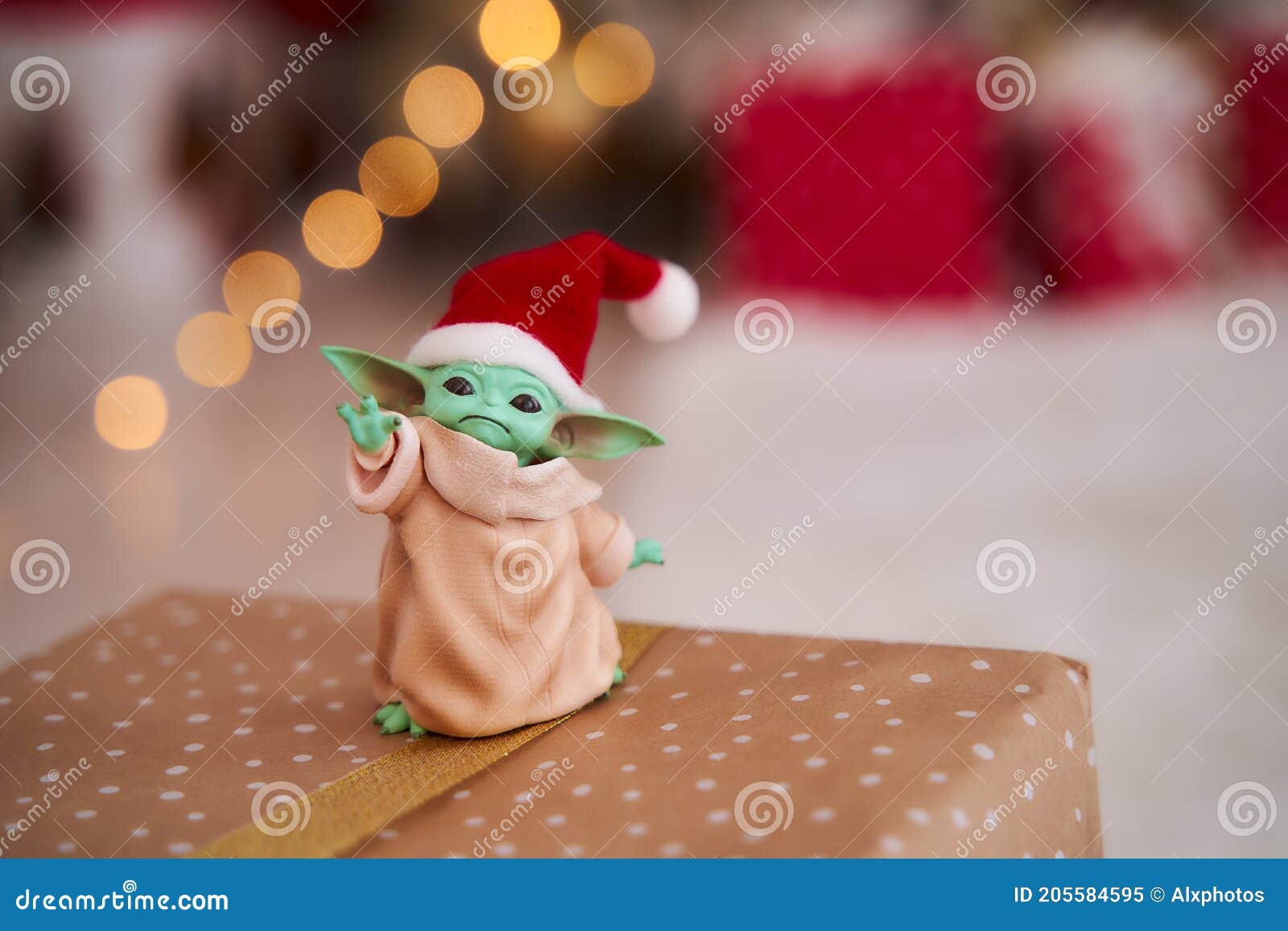 Dec, 2020: Display of Baby Yoda, an Action Figures, Standing in a ...