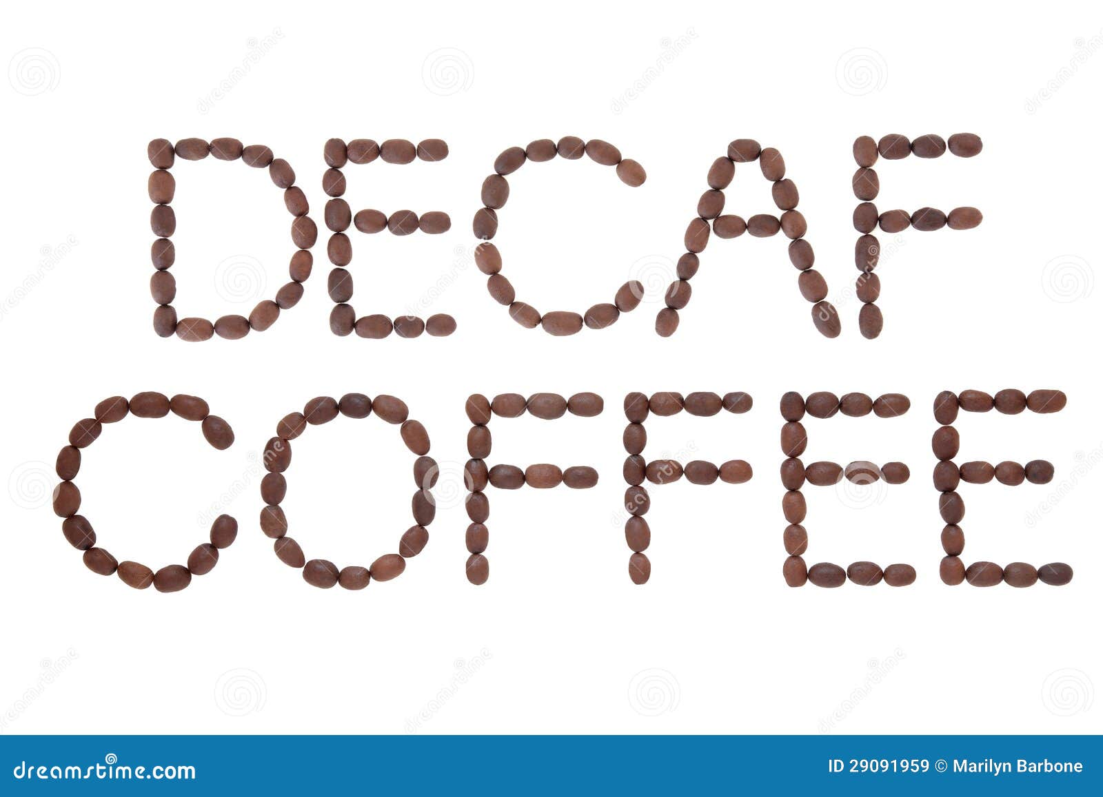 Decaf Coffee Sign stock image. Image of white, decaffeinated 29091959