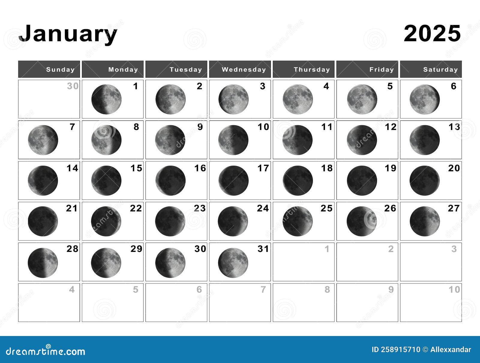 december-2025-lunar-calendar-moon-cycles-stock-illustration-illustration-of-number-planning