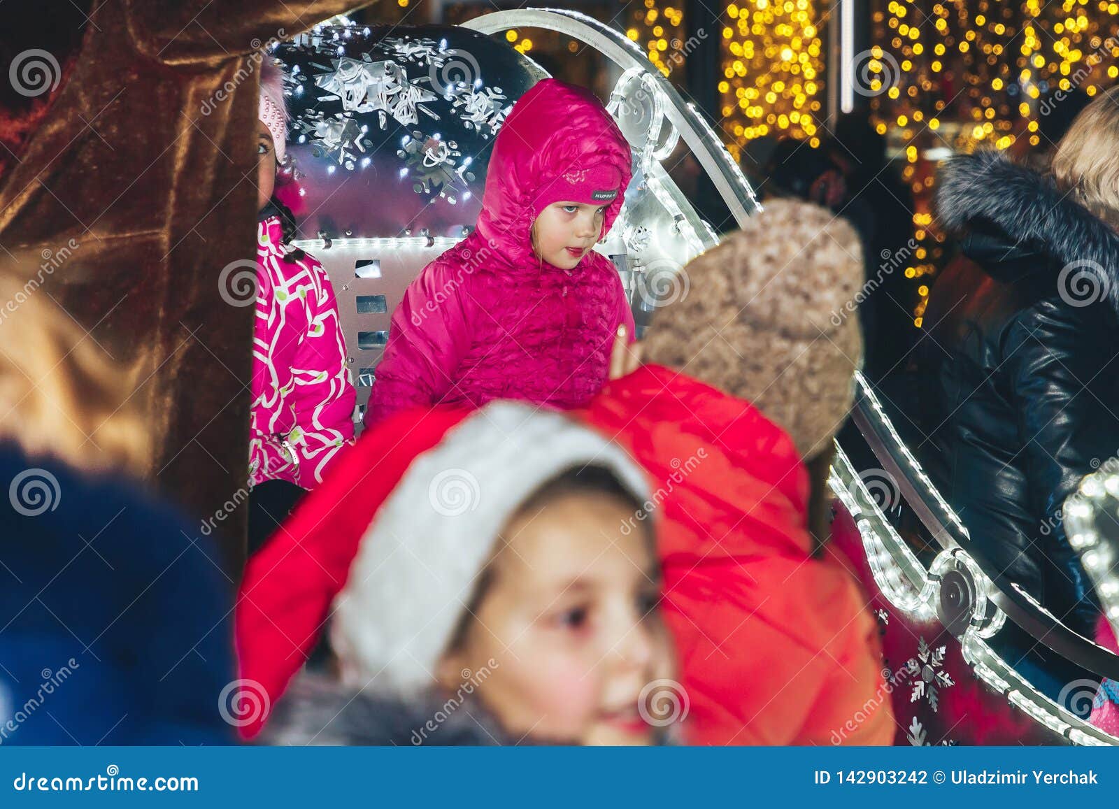 December 30, 2018 Minsk Belarus New Year`s Celebrations in the Town