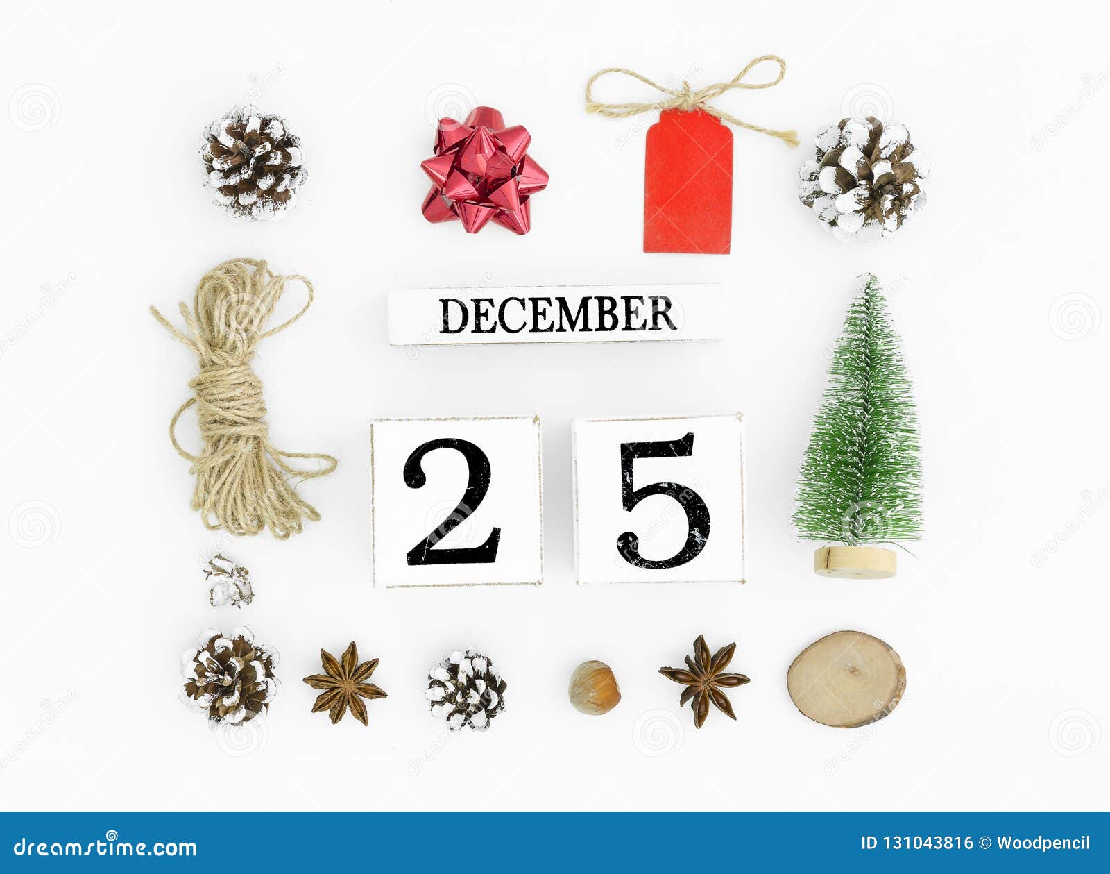 25 Natale.25 December Perpetual Calendar Christmas Flatlay Compositiond Stock Photo Image Of Heart 25dec 131043816