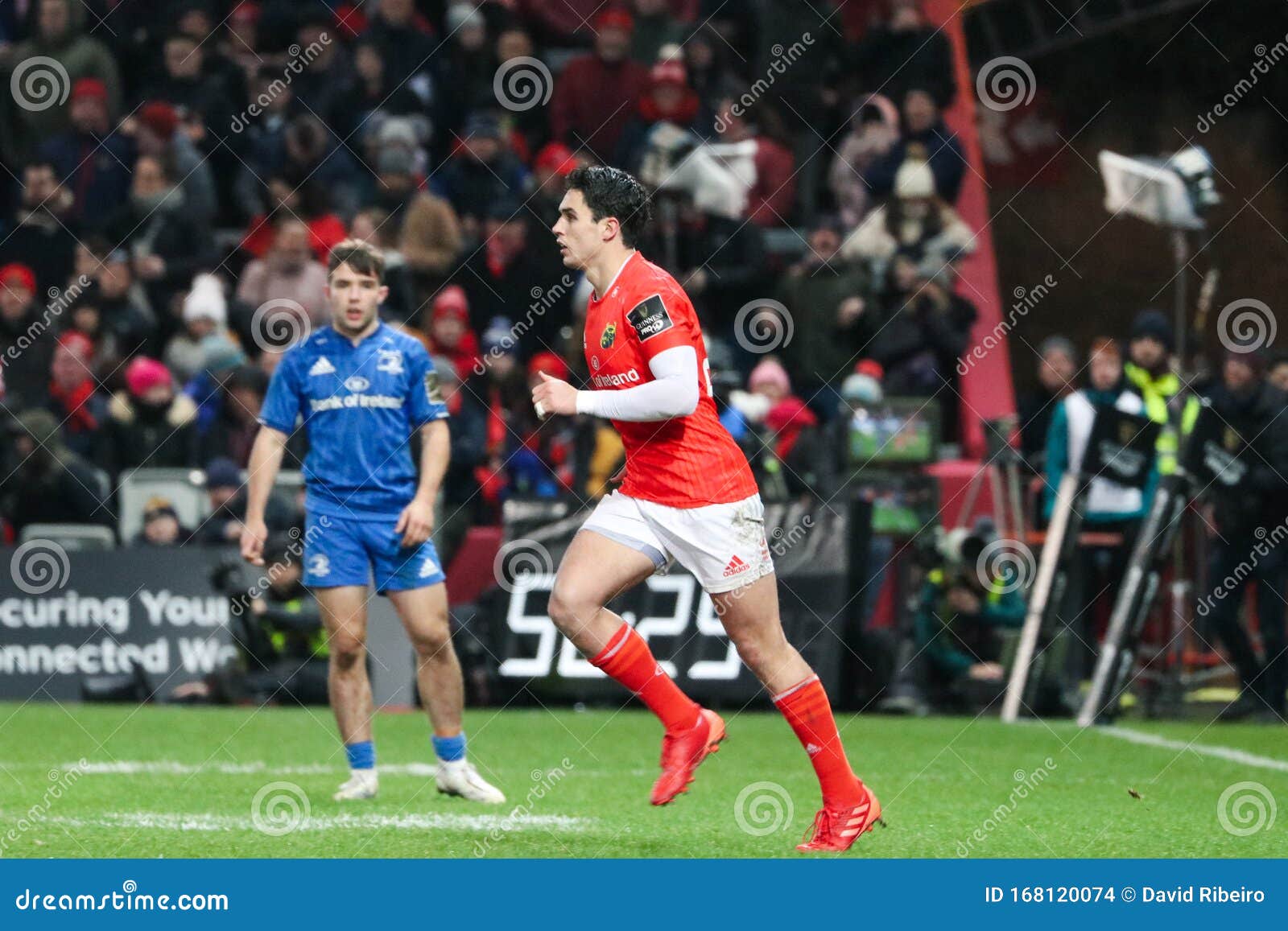 Joey Carbery at the Pro 14 Match - Munster Rugby Versus Leinster Rugby Match at Thomond Park Editorial Stock Image