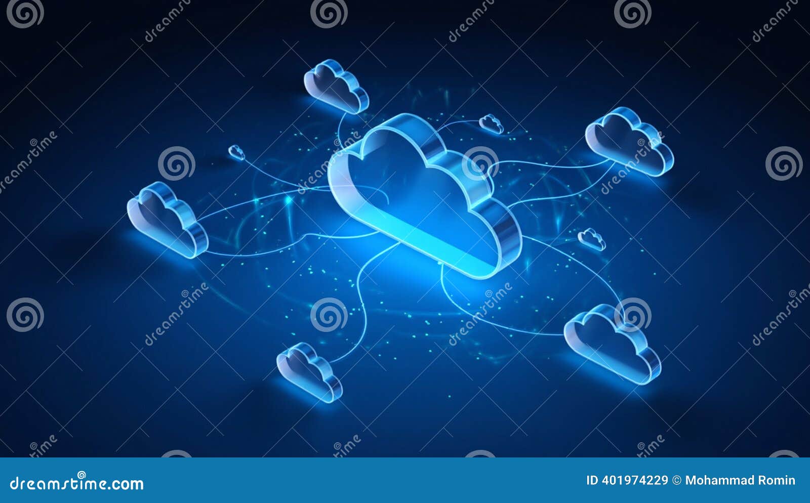 Decentralized Cloud Computing Network Connecting Multiple Data Storage  Units Seamlessly Stock Illustration - Illustration of particles,  decentralized: 401974229