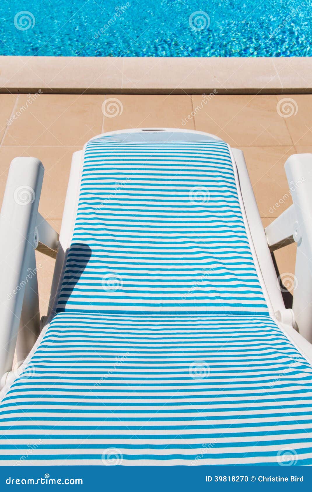 Deck Chair stock photo. Image of blue, pool, chair, deck 39818270
