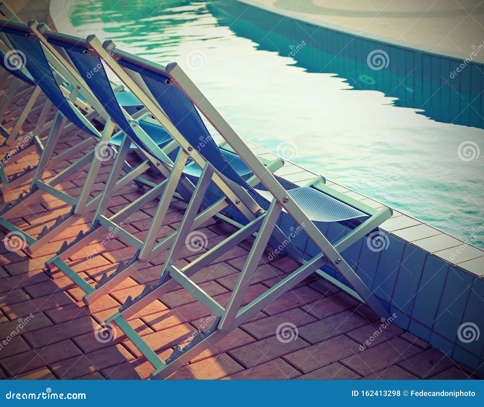 Deck Chairs by the Pool of the Spa Stock Photo Image of relaxation