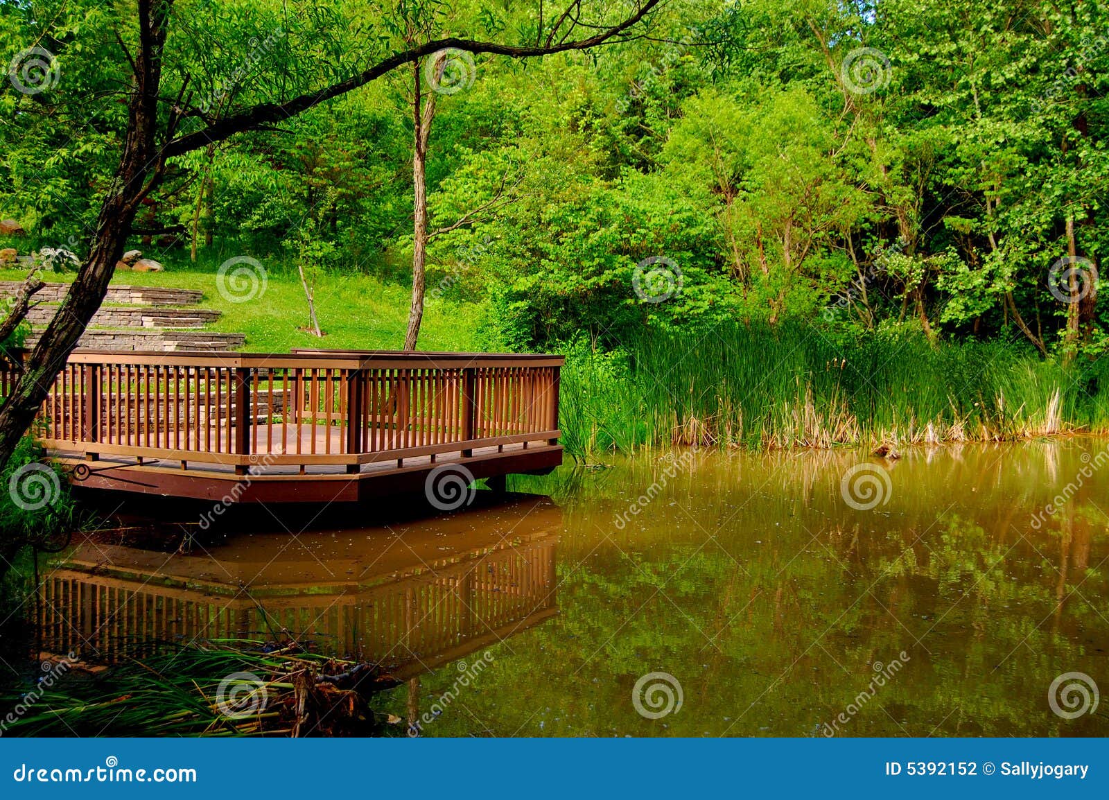 deck on water