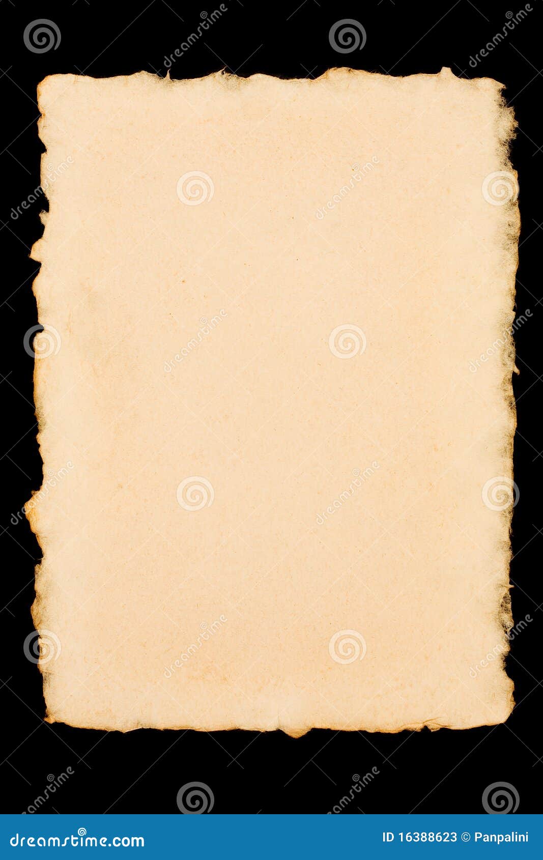 Isolated Stack Of Tan Toned Deckle Edge Paper Sheets Stock Photo - Download  Image Now - iStock