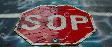 Decoding the Meaning: the Arabic Red Stop Road Sign Explained - AR