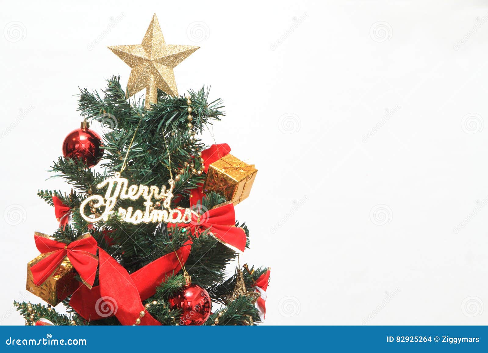 Decolated christmas tree stock photo. Image of event - 82925264