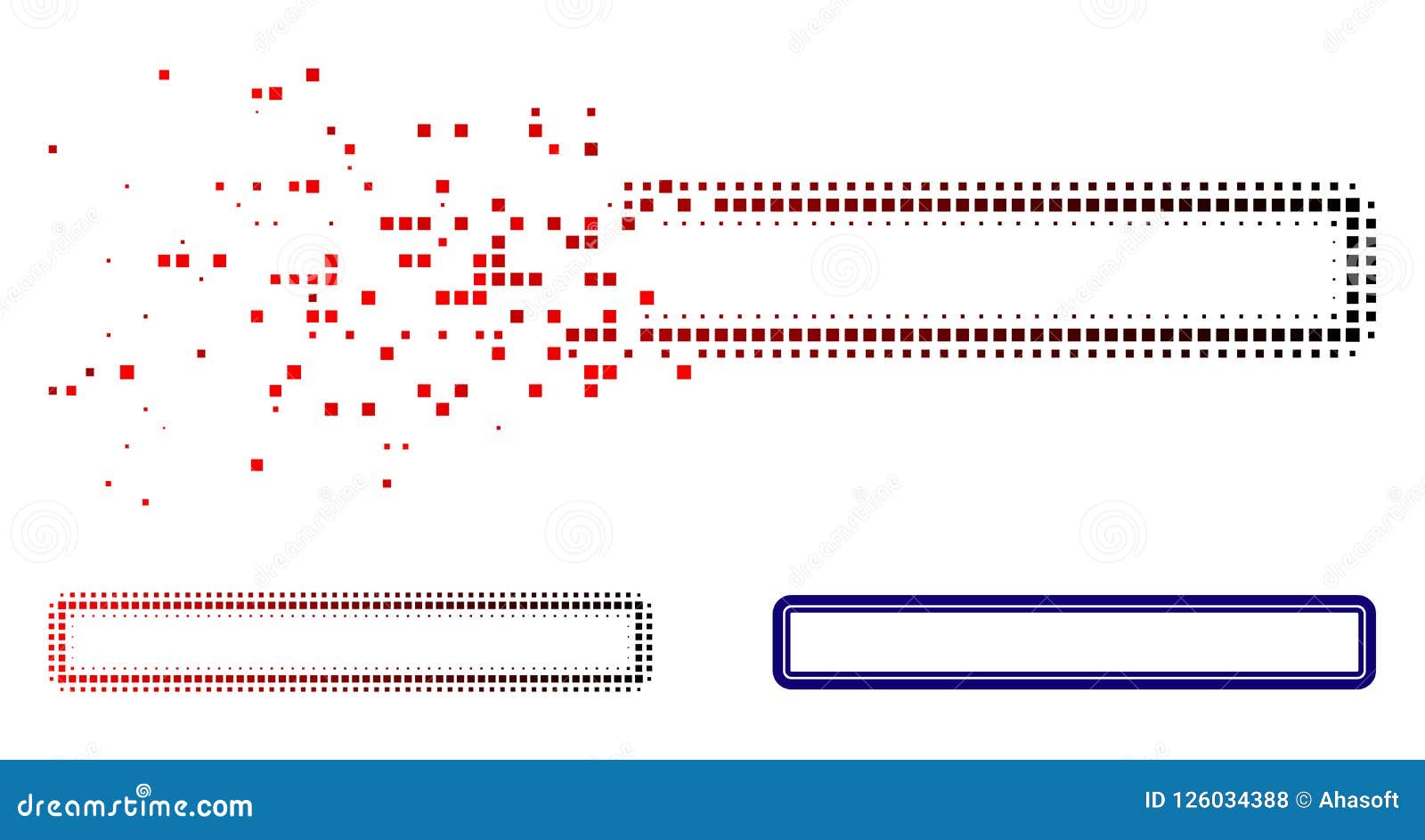 Download Decomposed Pixelated Halftone Double Rounded Rectangle ...