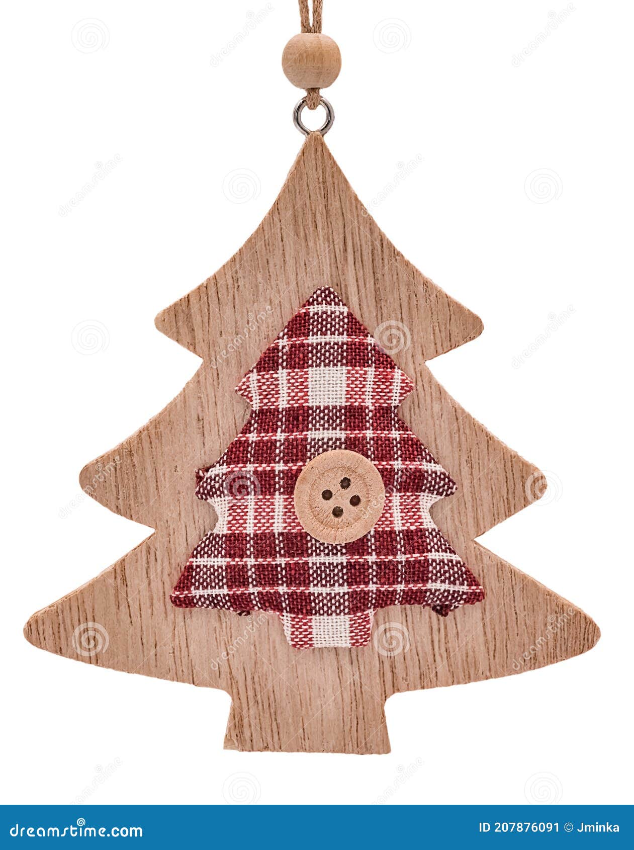 Decoración De árbol De Navidad De Madera Con Textil árbol De Yeso Y Botón  Imagen de archivo - Imagen de estacional, pino: 207876091