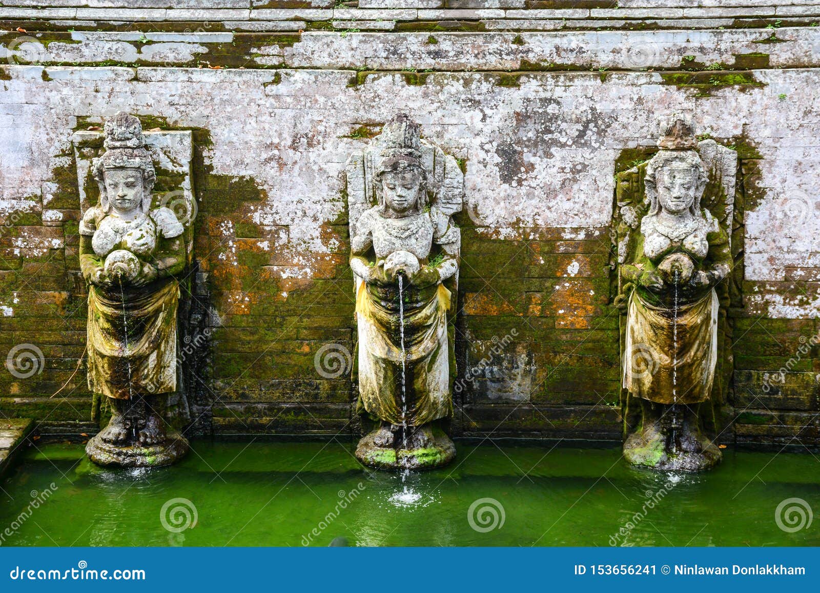 decoraions at hindu temple in bali, indonesia