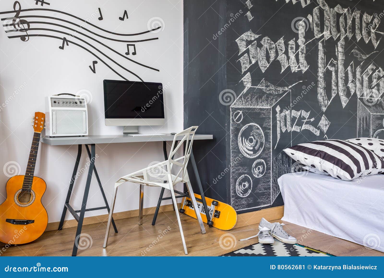 Decorate Your Room with a Music Theme Stock Image - Image of ...