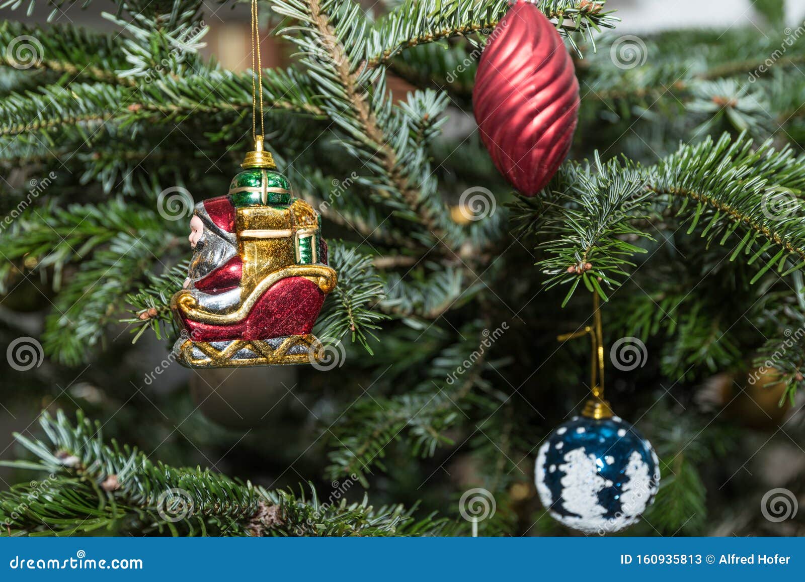 Decorated Christmas Tree on Christmas Eve Stock Image Image of yule