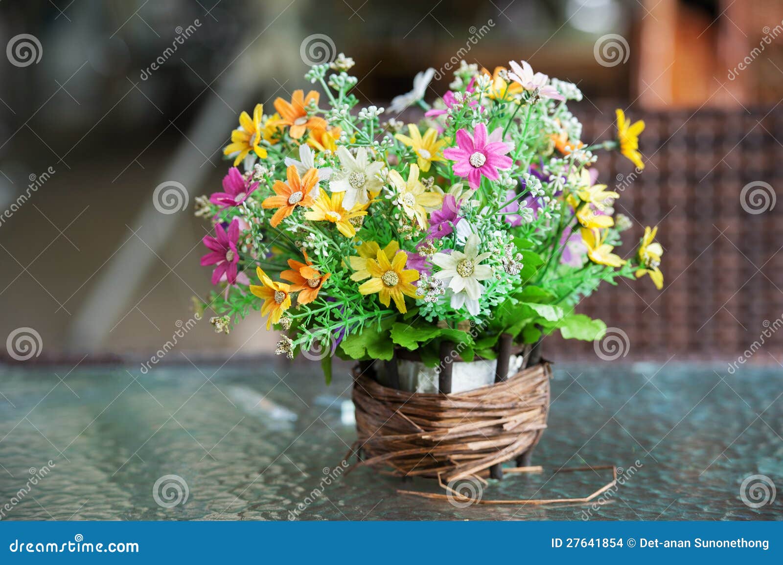 Decorated flower stock photo. Image of ornament, female 27641854