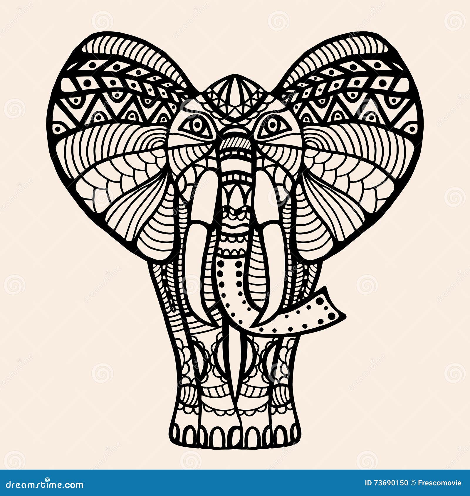 Mehndi indian henna tattoo design with elephants  greetings posters for  the wall  posters hindi embroidery 2  myloviewcom