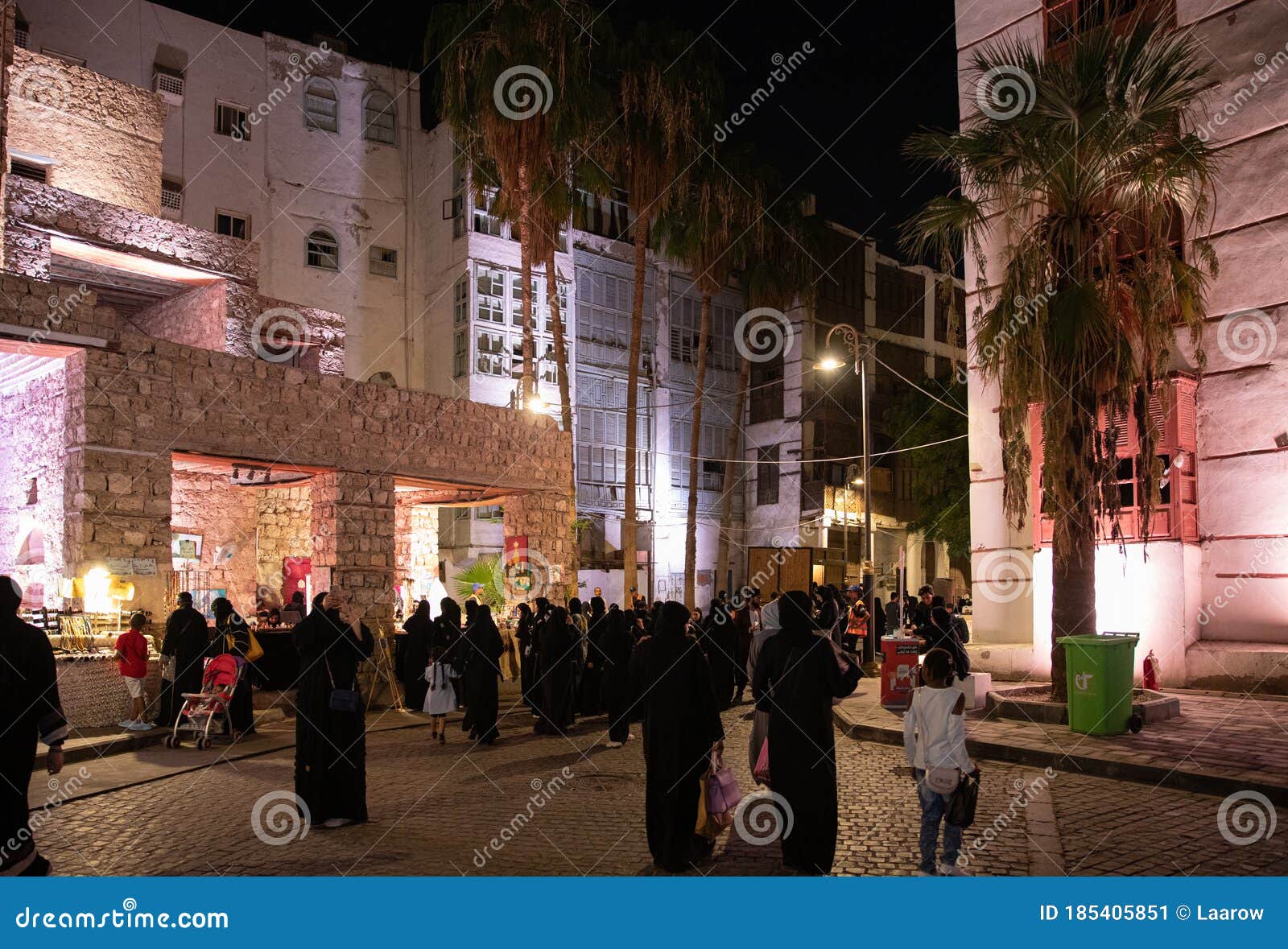 Decorated Streets of Al Balad at Jeddah Festival ,Jeddah, Saudi Arabia  Editorial Photo - Image of landmark, middle: 185405851