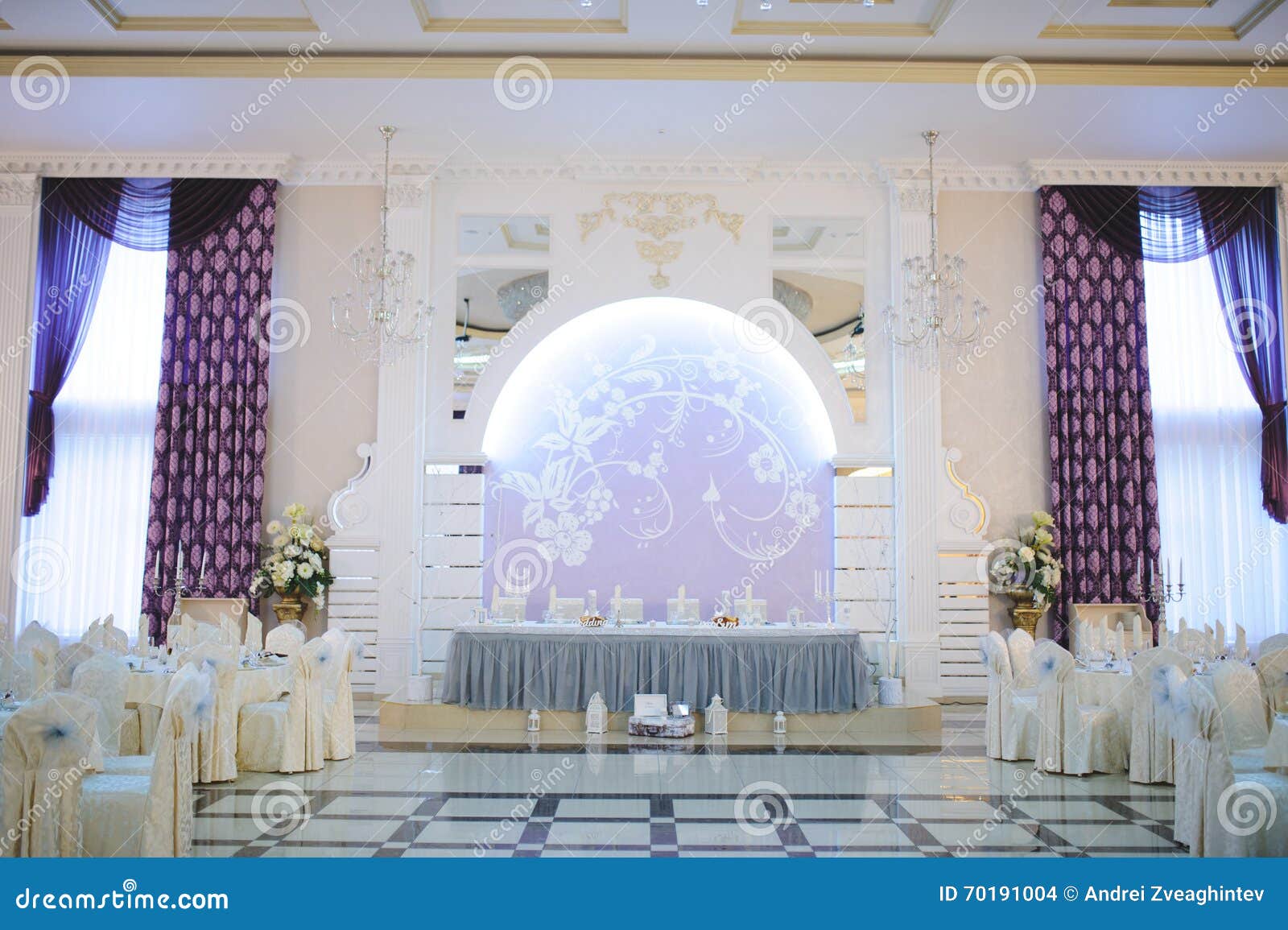 Decorated Wedding Hall stock photo. Image of elegance 70191004