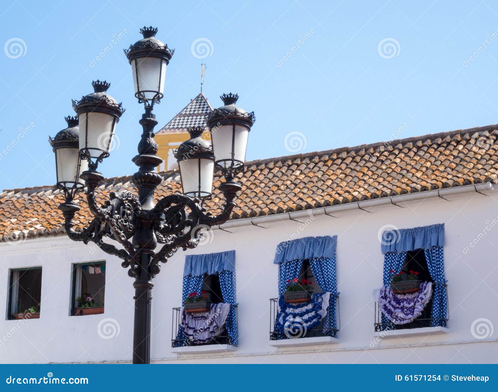 decorated windows face plaza de los naranjos in marbella