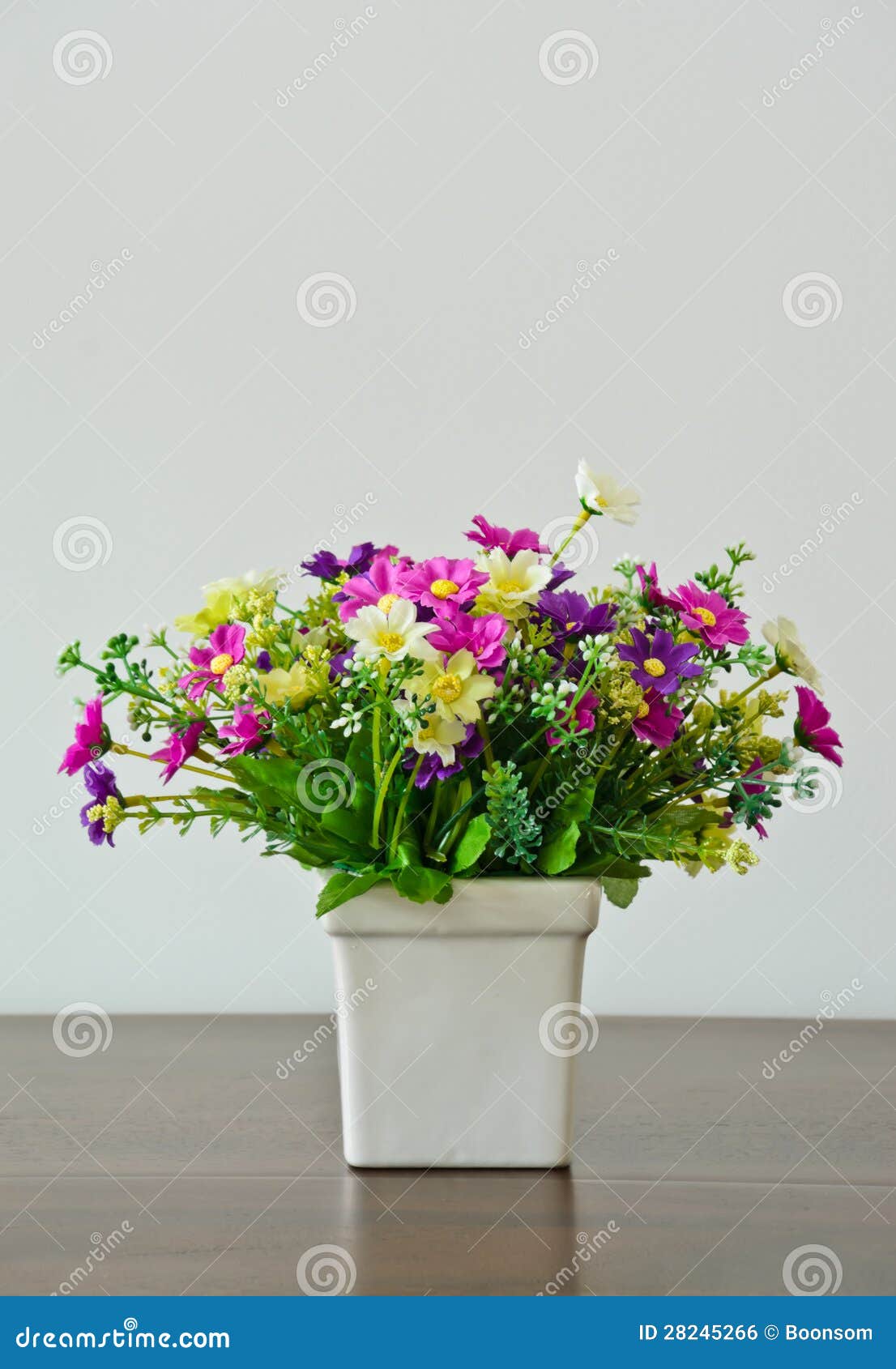 Decoration Artificial Flower Pot Stock Photo Image of decoration