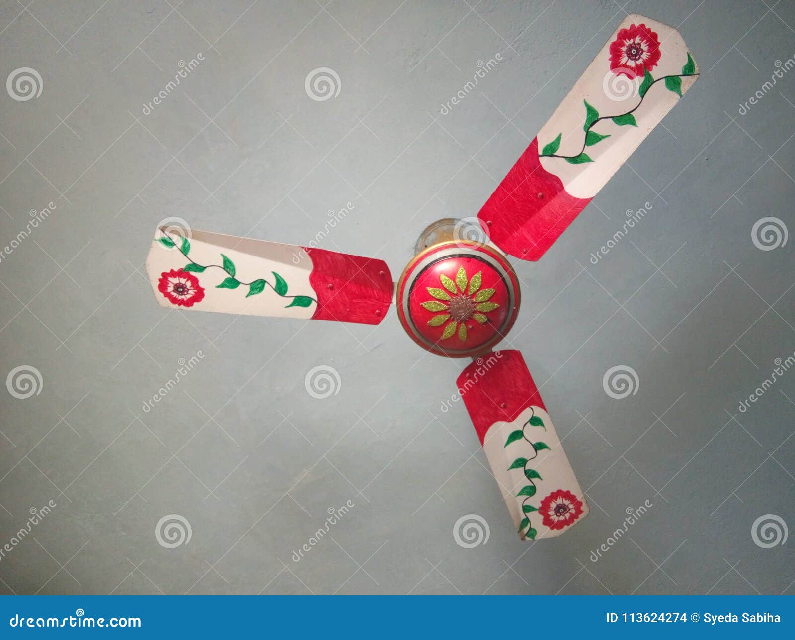 Ceiling Fan Decoration Stock Photo Image Of Ceiling 113624274