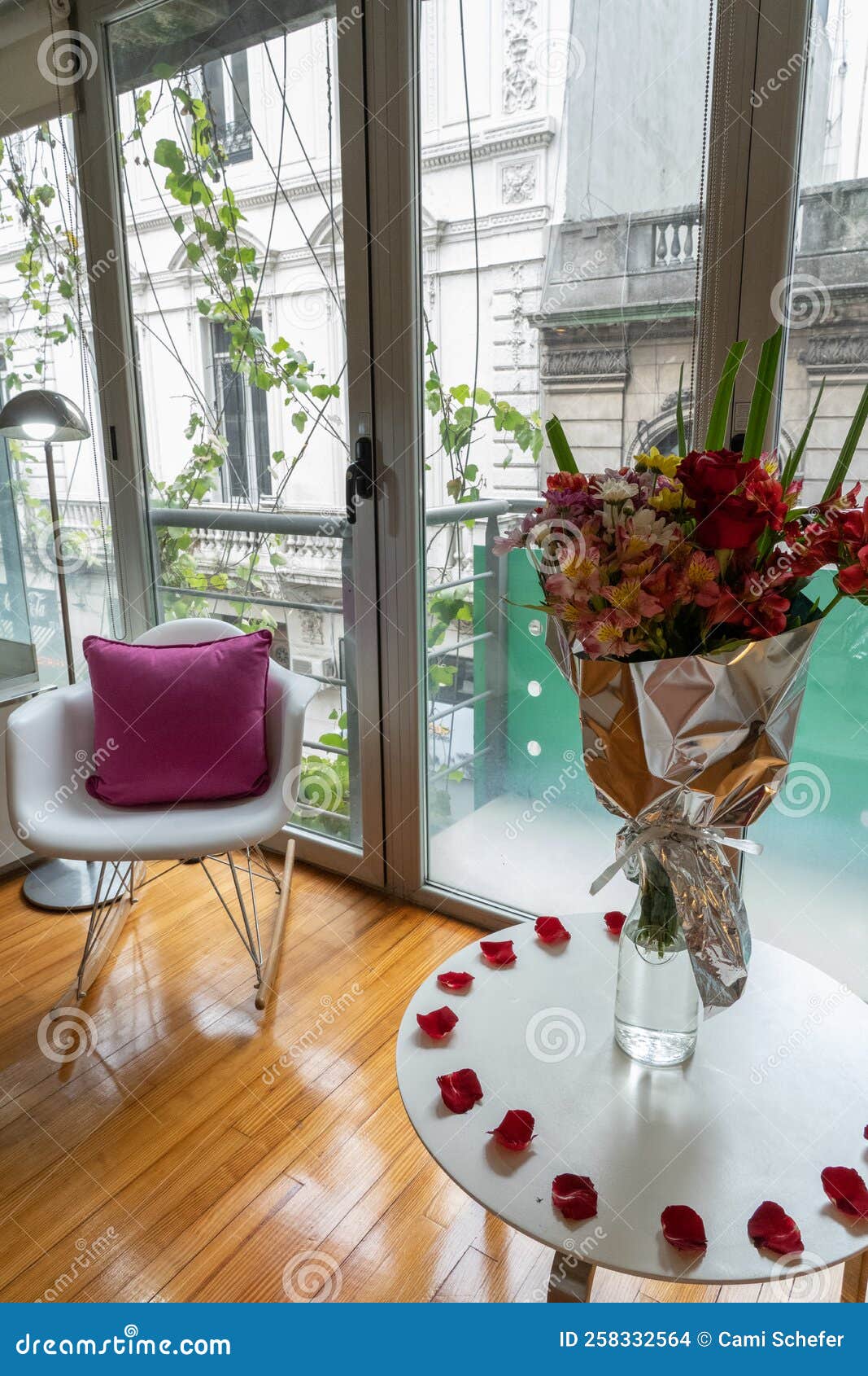 Decoration with Rose Petals on the Floor of an Elegant and ...