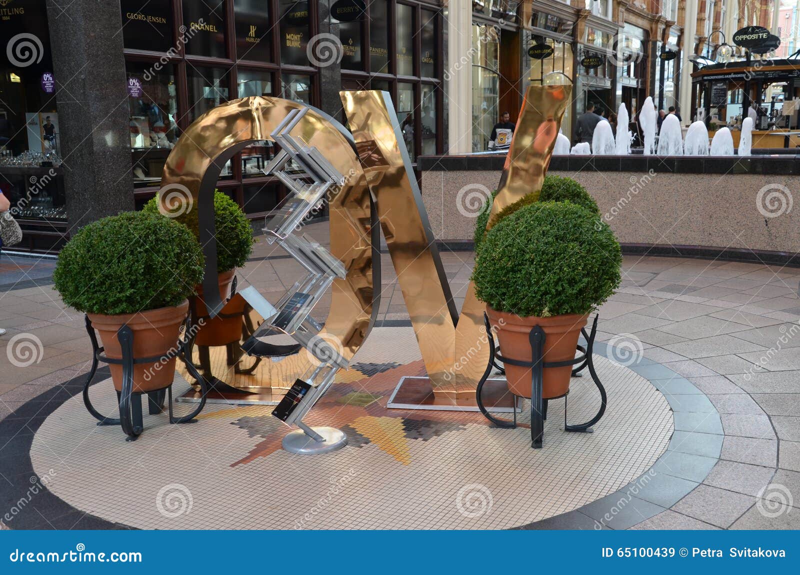 Decoration in Shopping Centre in Leeds Editorial Stock Image Image of